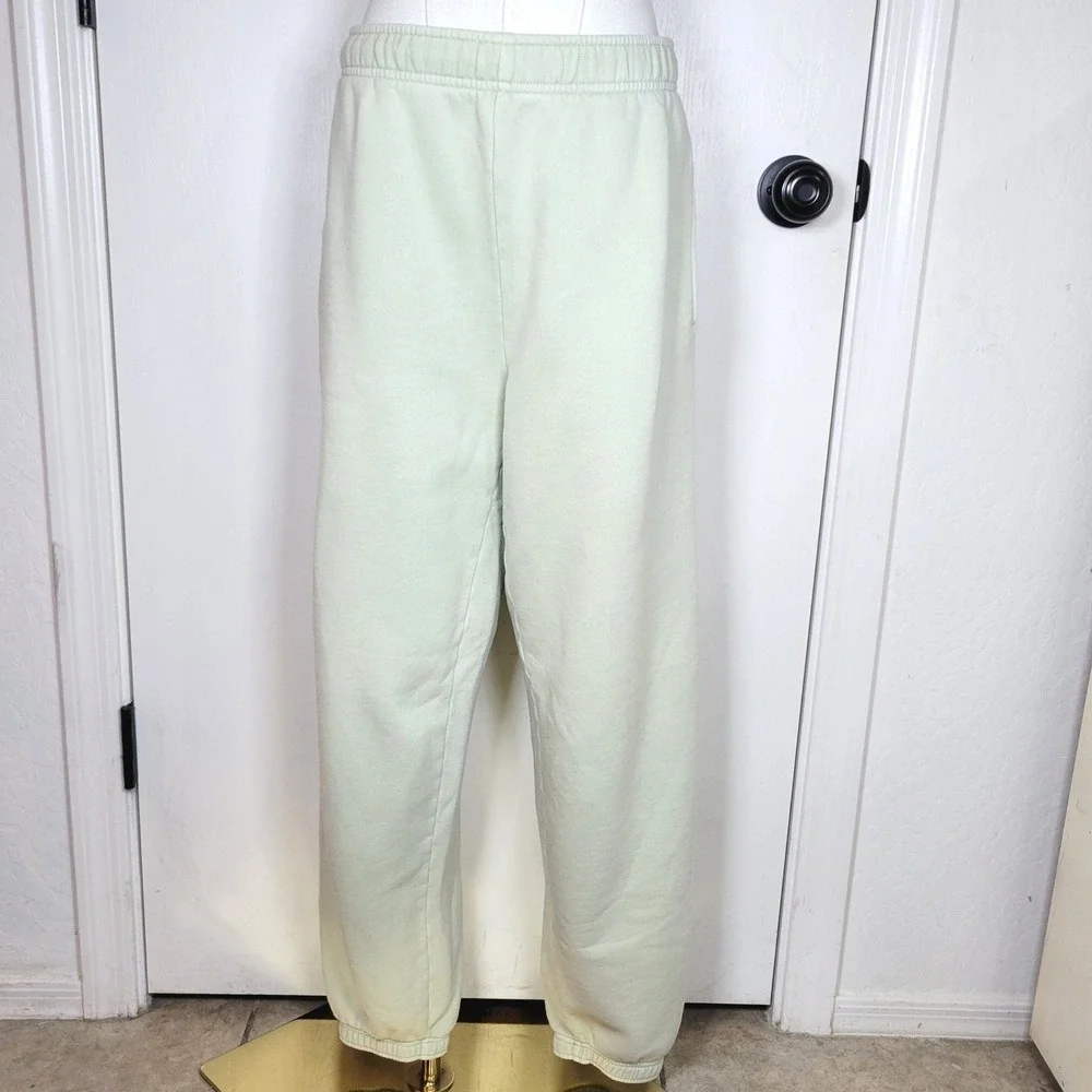 TNA Aritzia Sage Green Sweatpants Size Small Cozy High Rise Lounge Joggers